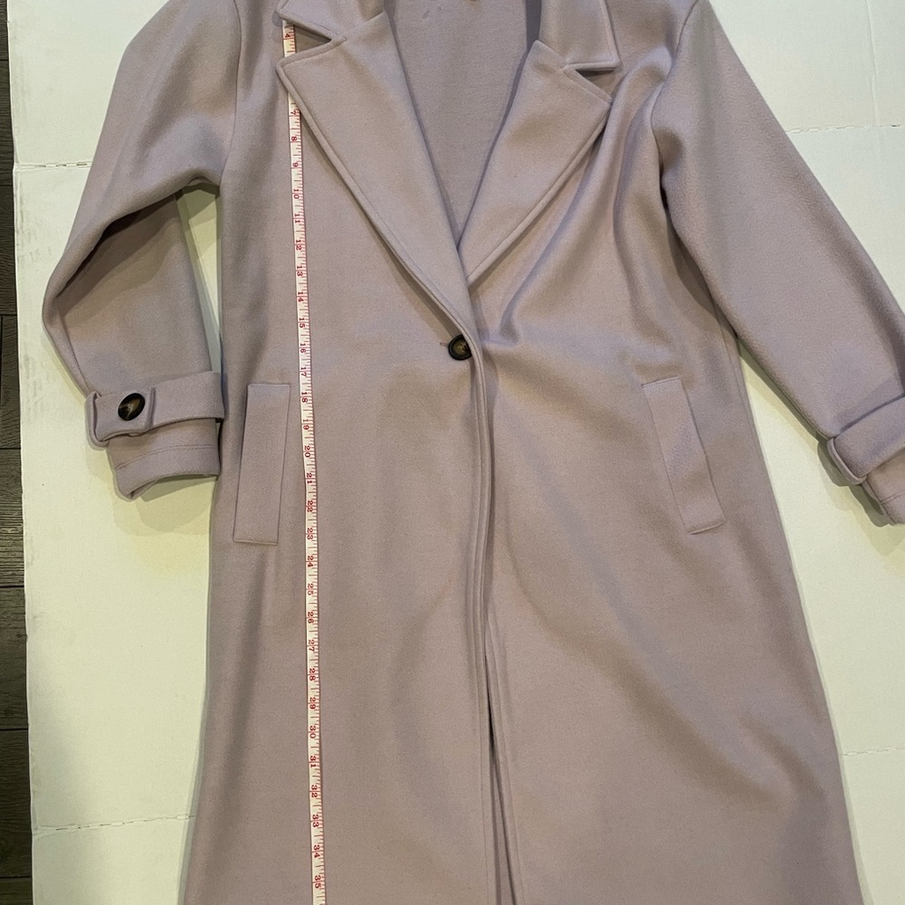 Dressed in Lala “Love of my Life” Lavender Overcoat | Size M | Haute Monde - Picture 4 of 6